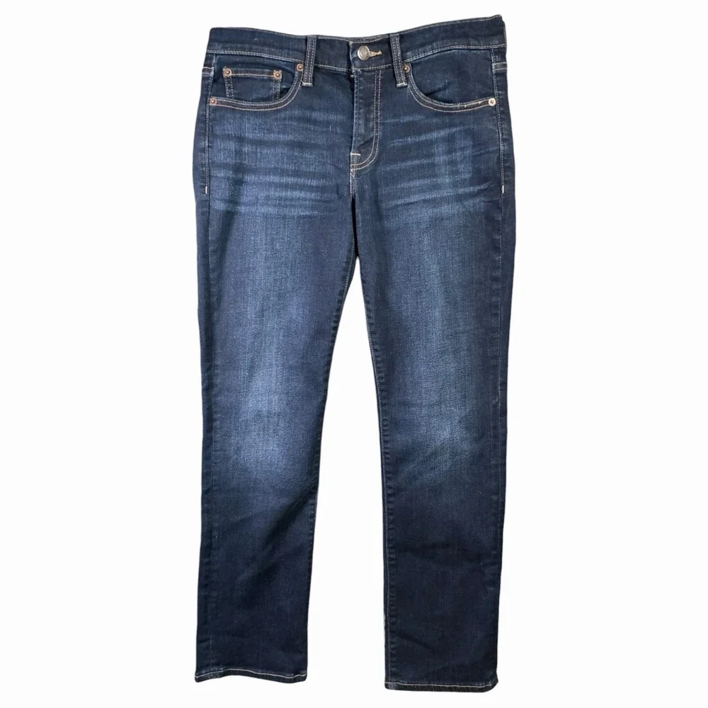 Lucky Brand Womens 8 29 Mid Rise Sweet Straight Jeans Dark Wash Denim